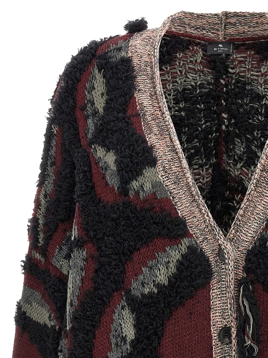 Fringed Oversized Cardigan