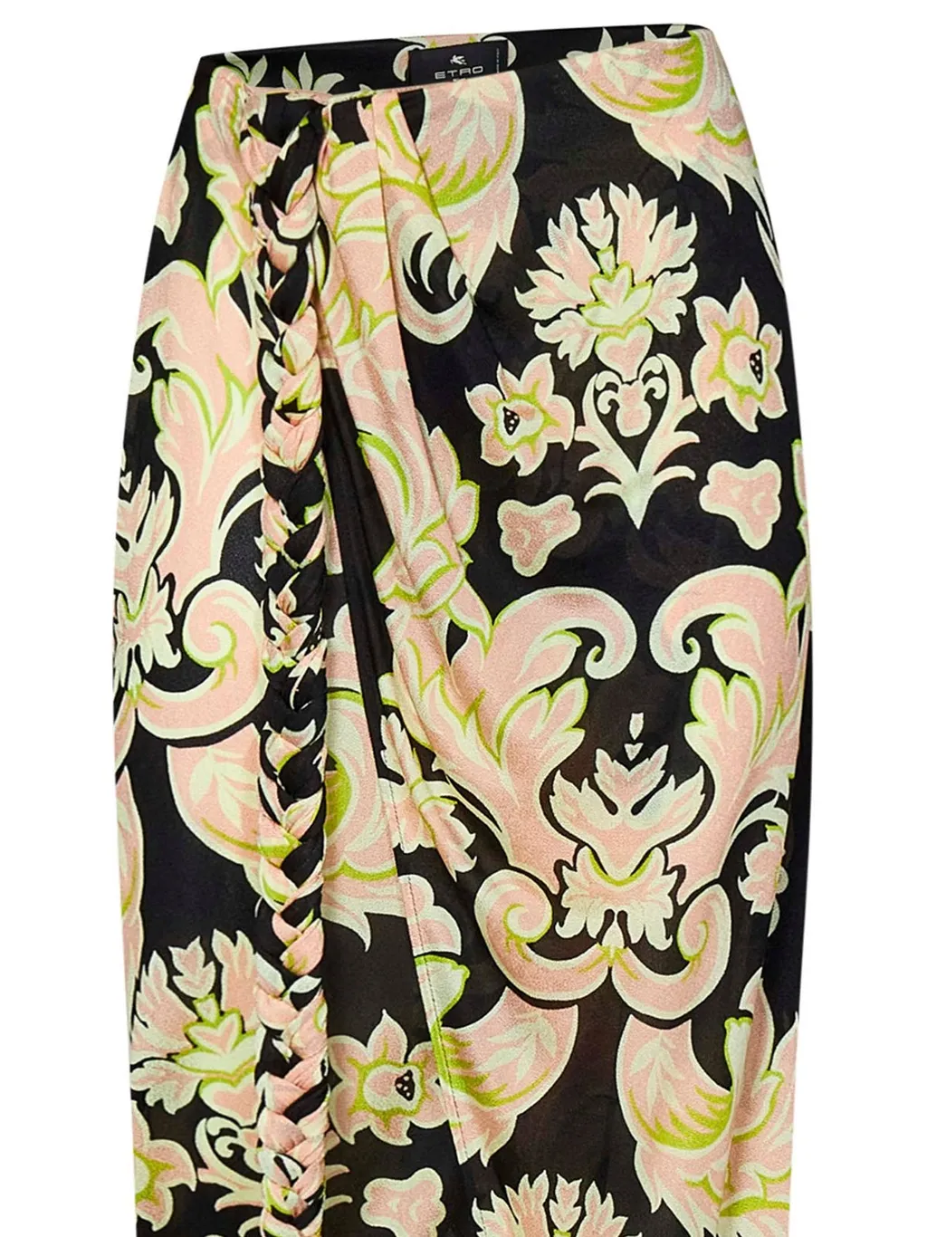 Floral Printed Wrap Maxi Skirt