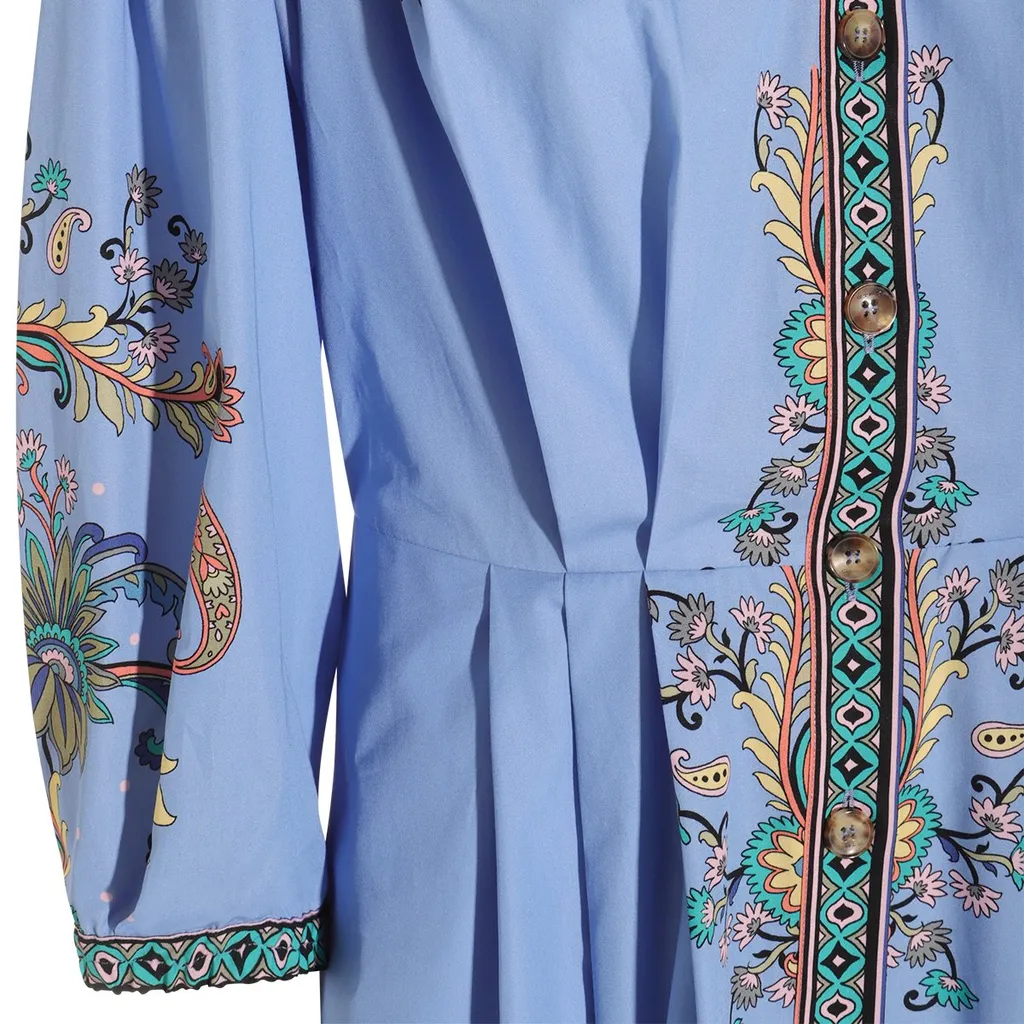 Paisley Printed Midi Dress