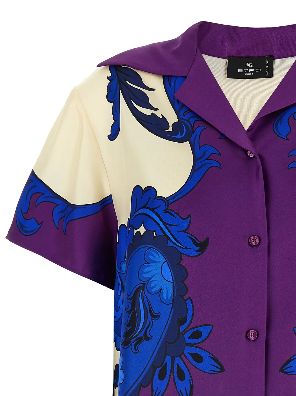 Short Sleeved Paisley Blouse
