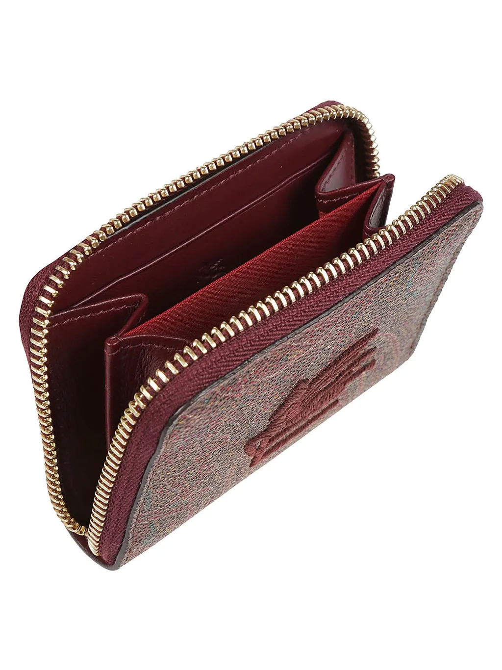 Paisley Print Zip-Around Card Holder