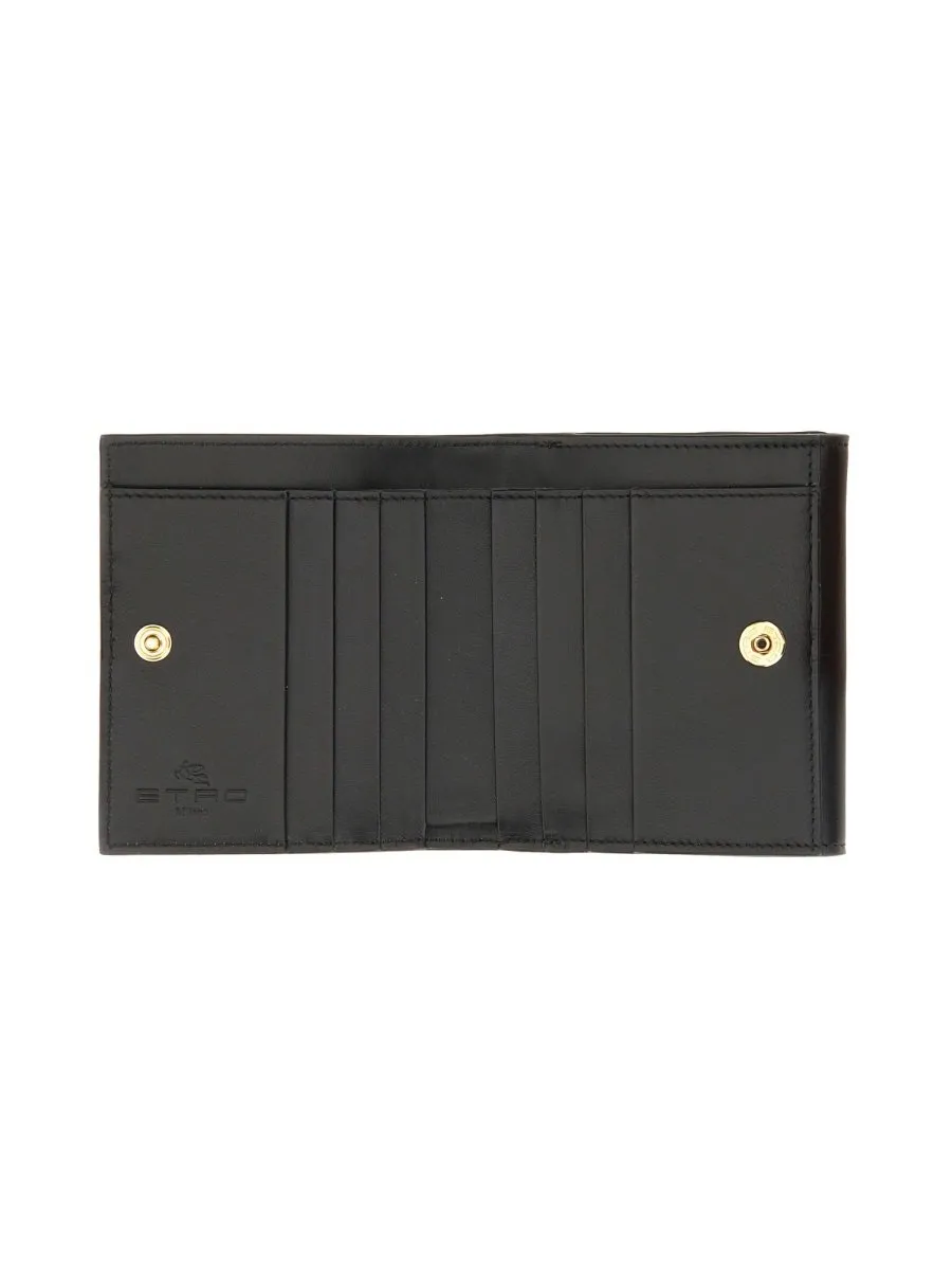 Paisley-Jacquard Folded Wallet