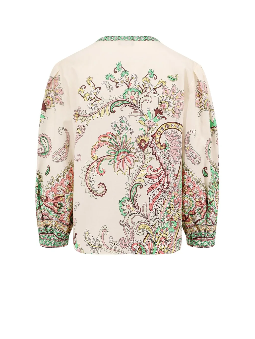 Paisley Printed V-Neck Blouse
