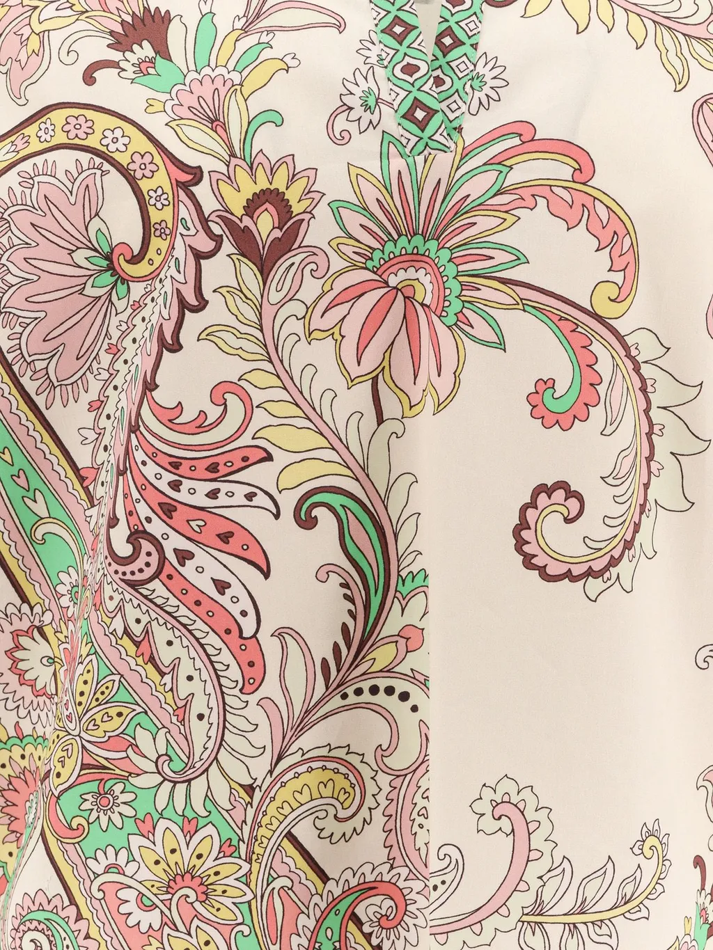 Paisley Printed V-Neck Blouse