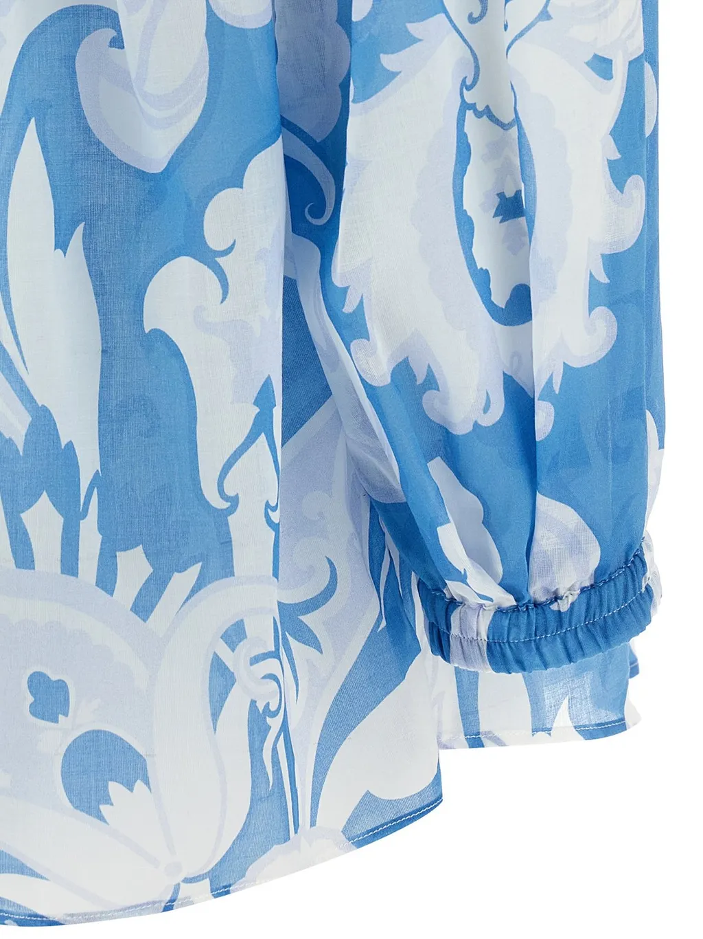 Paisley Printed Bow Detailed Blouse