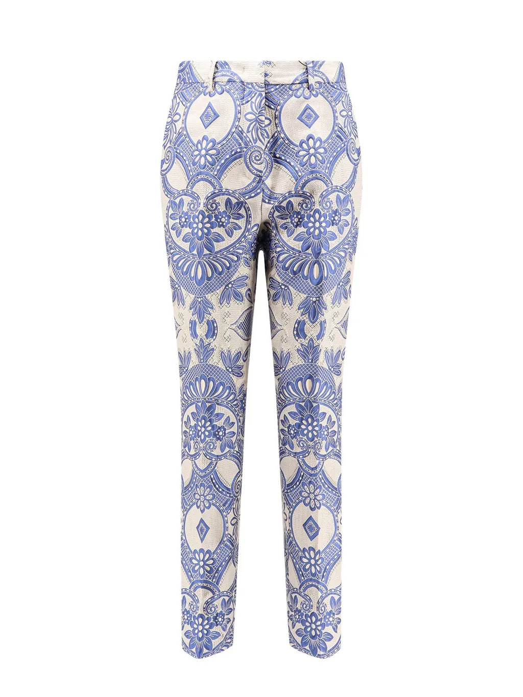 Jacquard Lace Cigarette Trousers