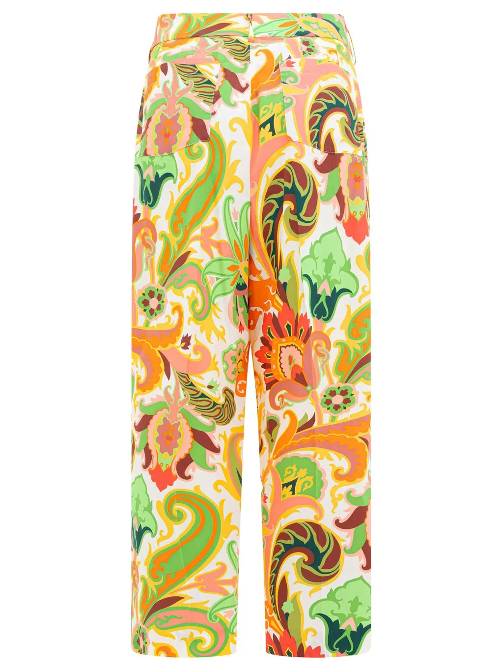 Paisley-Printed Straight-Leg Trousers
