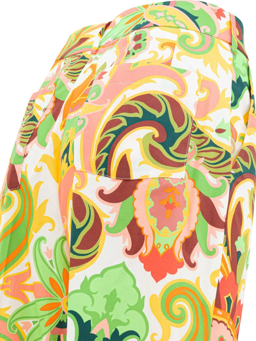 Paisley-Printed Straight-Leg Trousers
