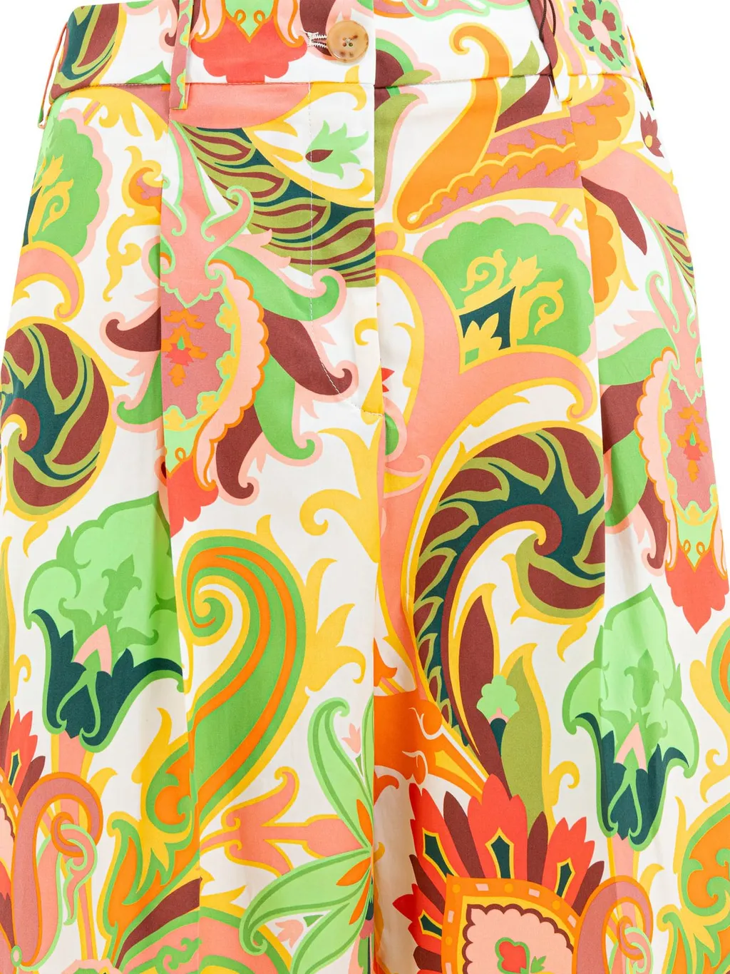 Paisley-Printed Straight-Leg Trousers