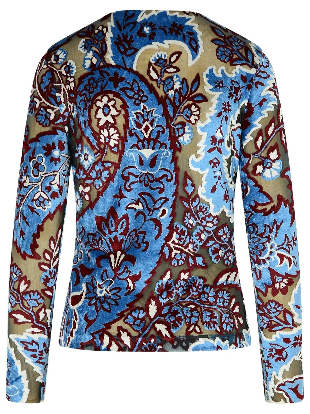 Tulle Jacquard Velvet Top