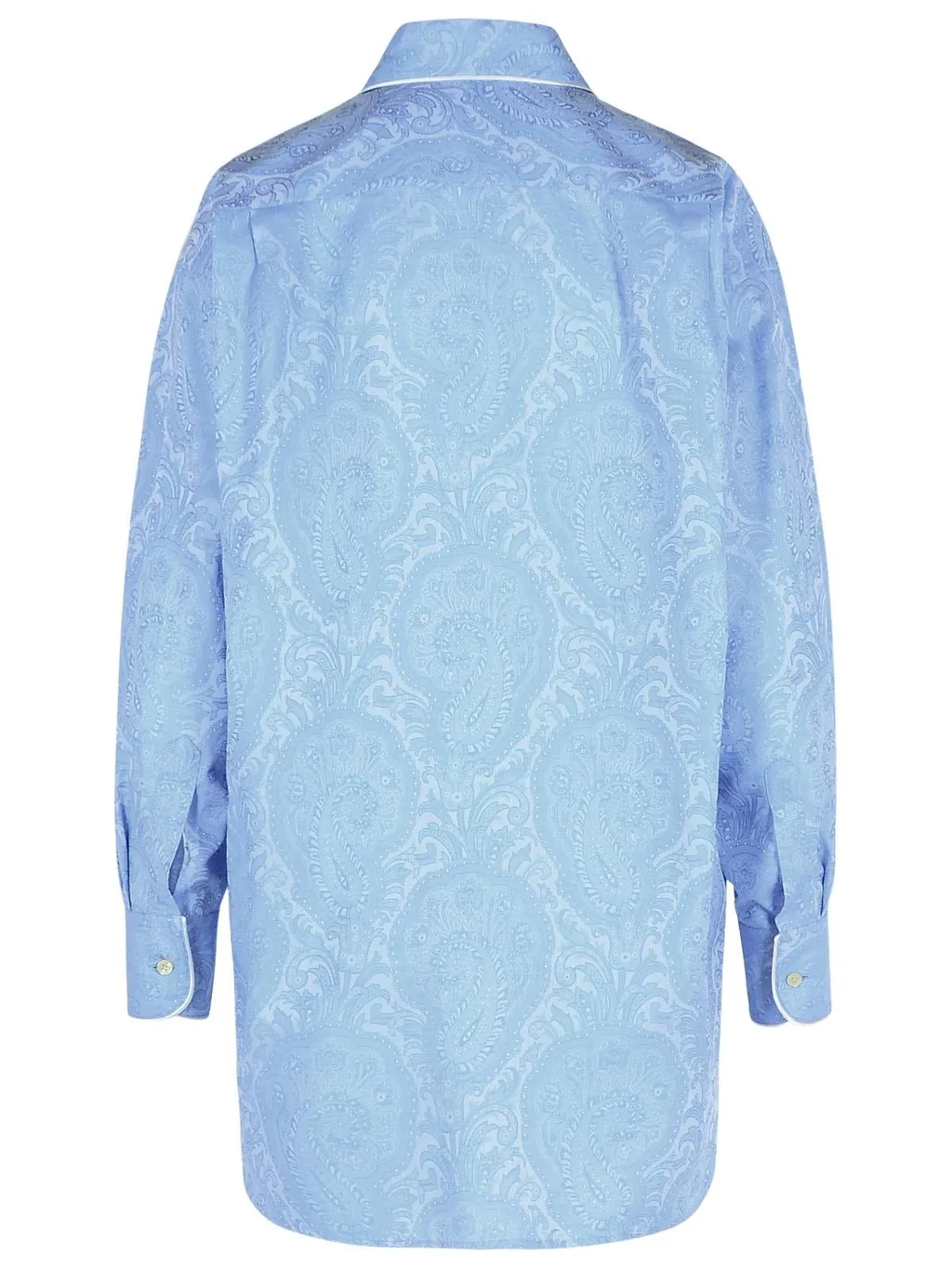 Paisley Jacquard Long-Sleeved Shirt