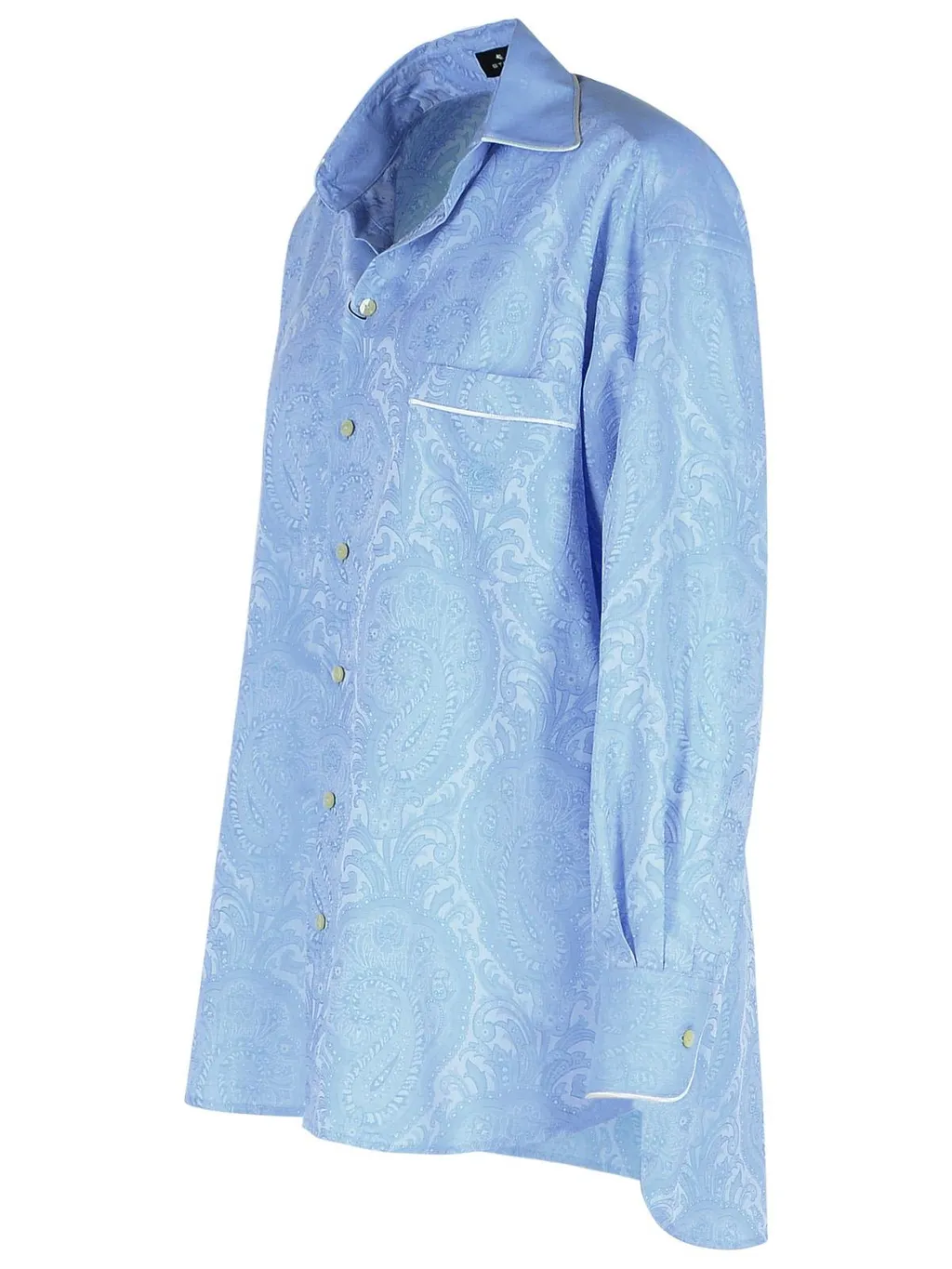 Paisley Jacquard Long-Sleeved Shirt