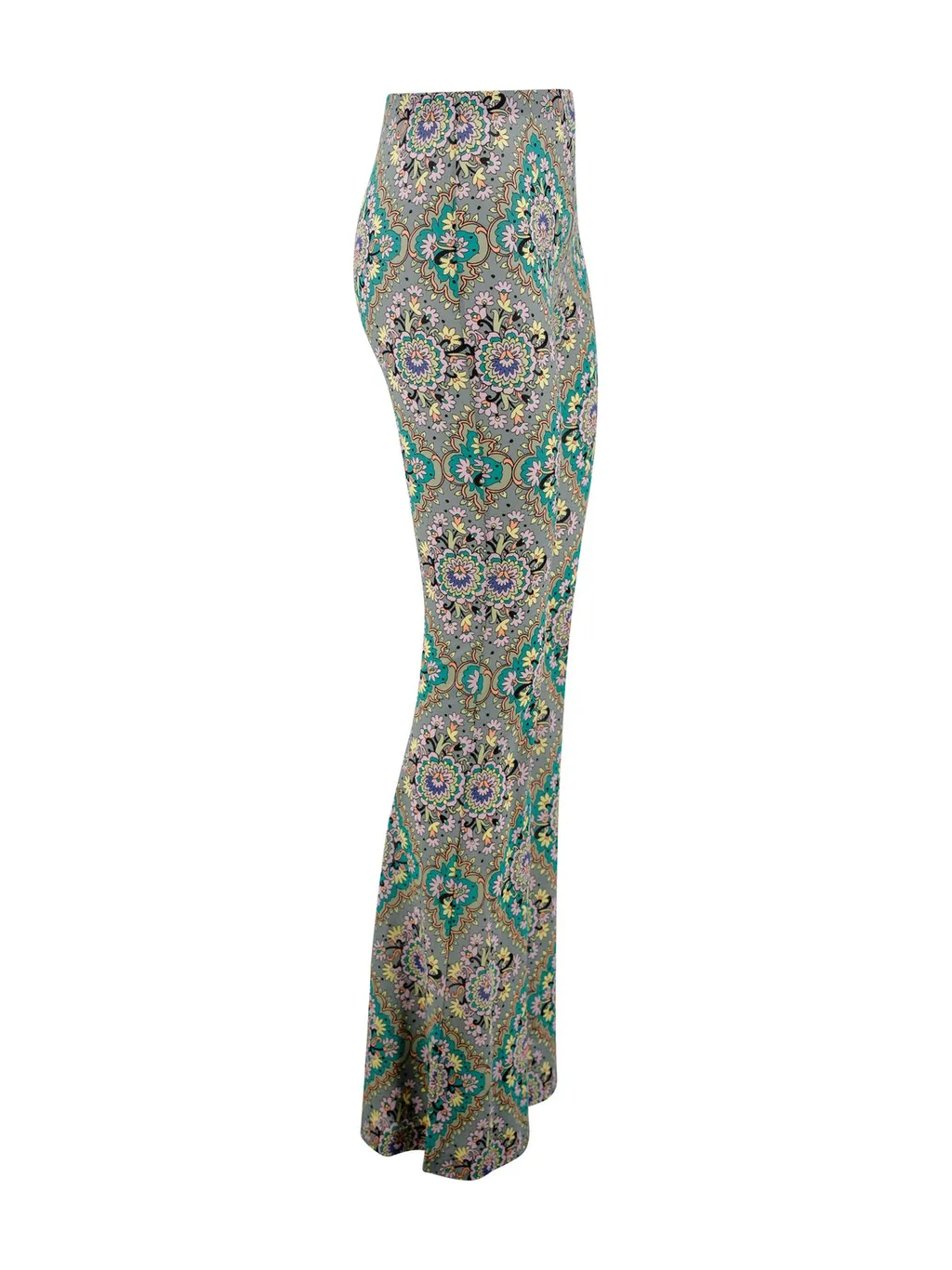 Floral Printed Flared Trousers