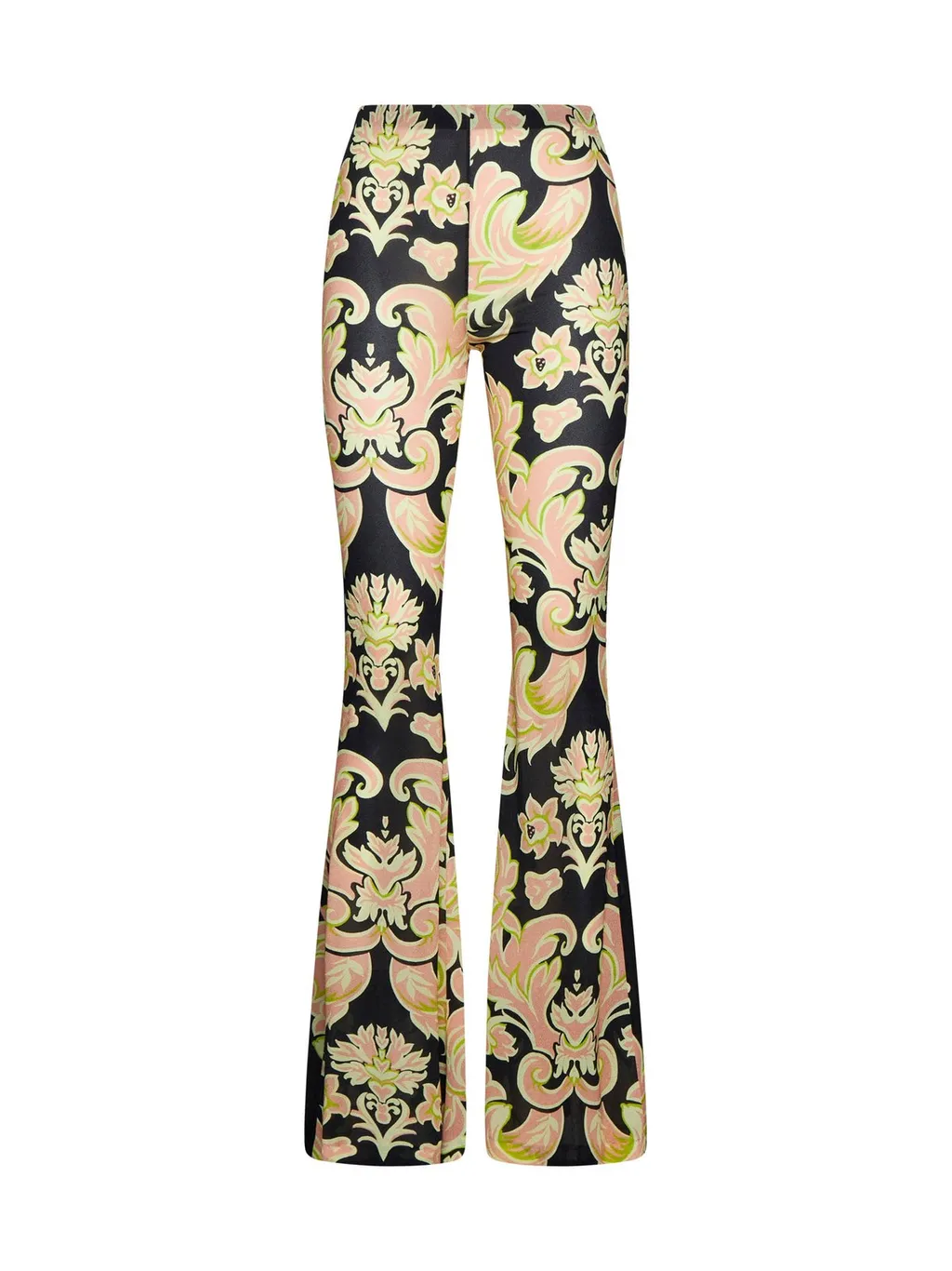 Floral Printed Flared-Leg Trousers