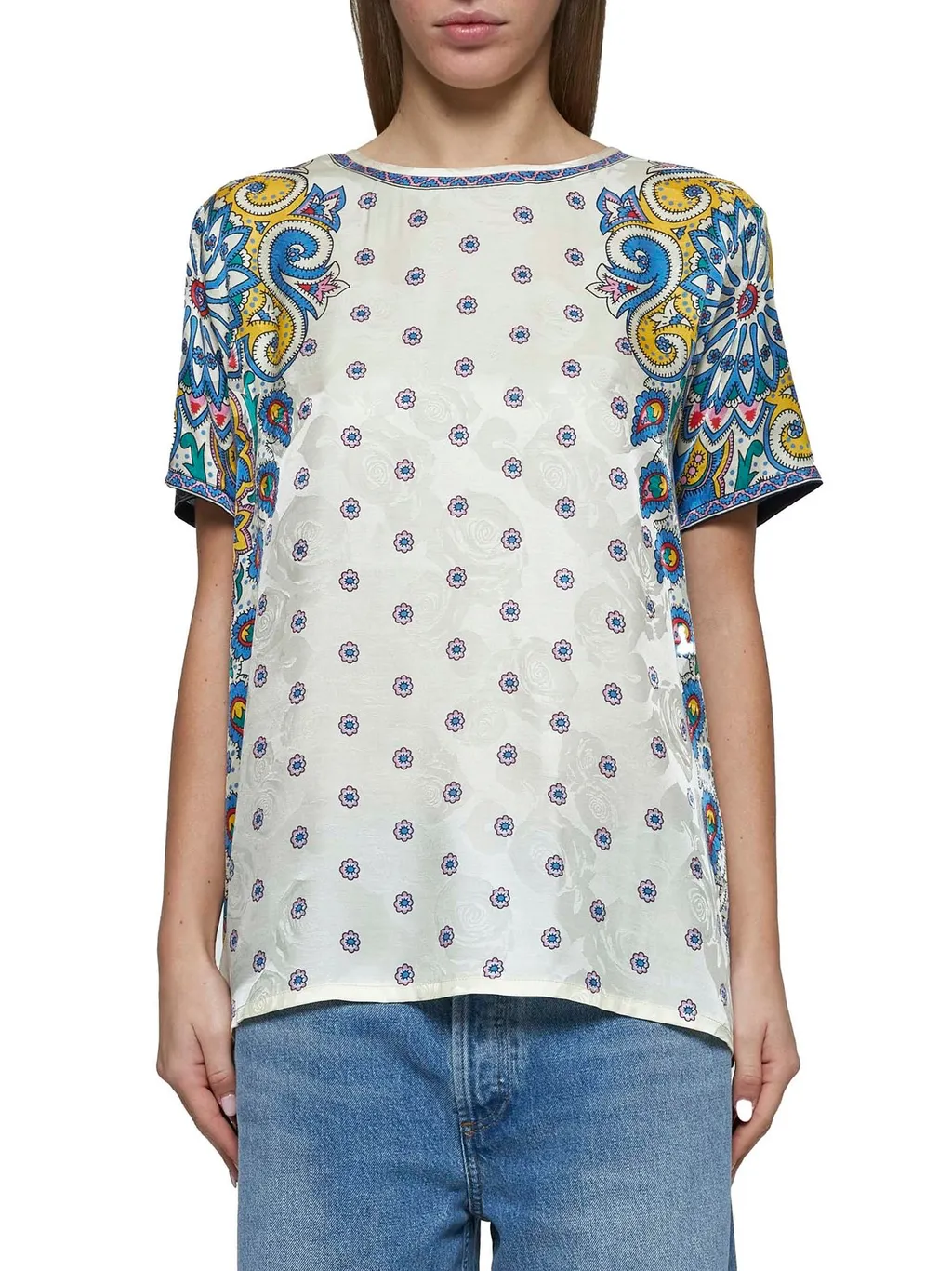 Pattern-Printed T-Shirt