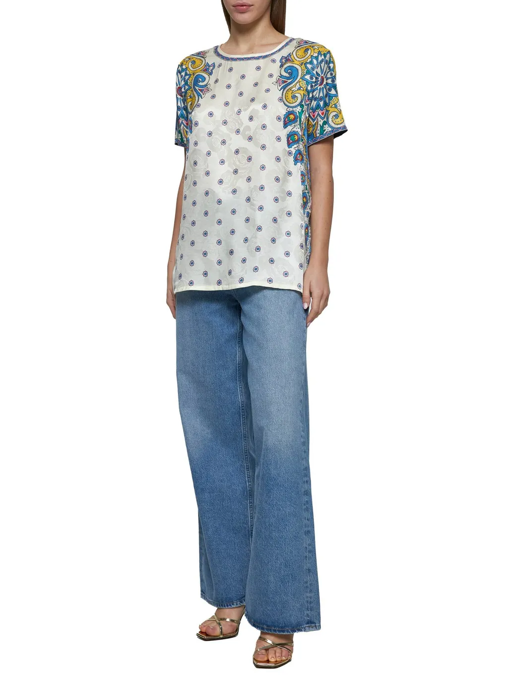 Pattern-Printed T-Shirt