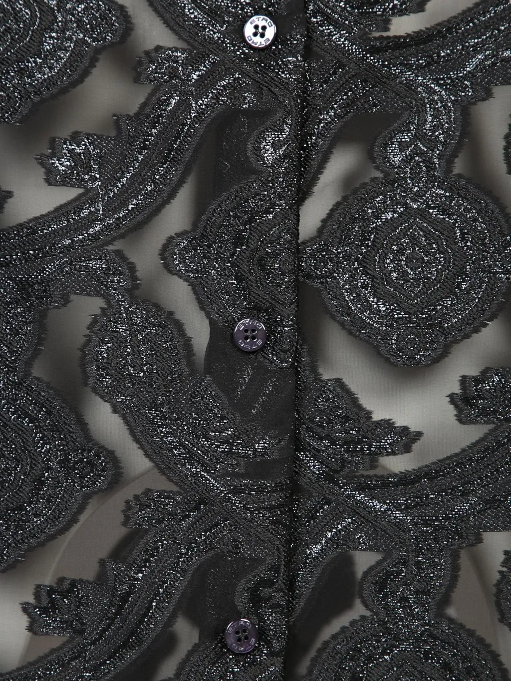 Floral Embroidered Buttoned Shirt