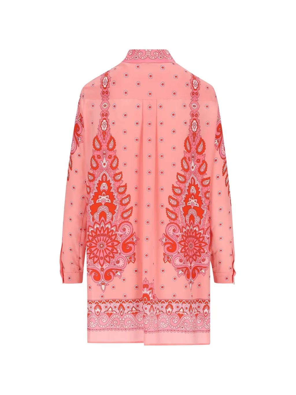 Floral Printed Long-Sleeved Shirt