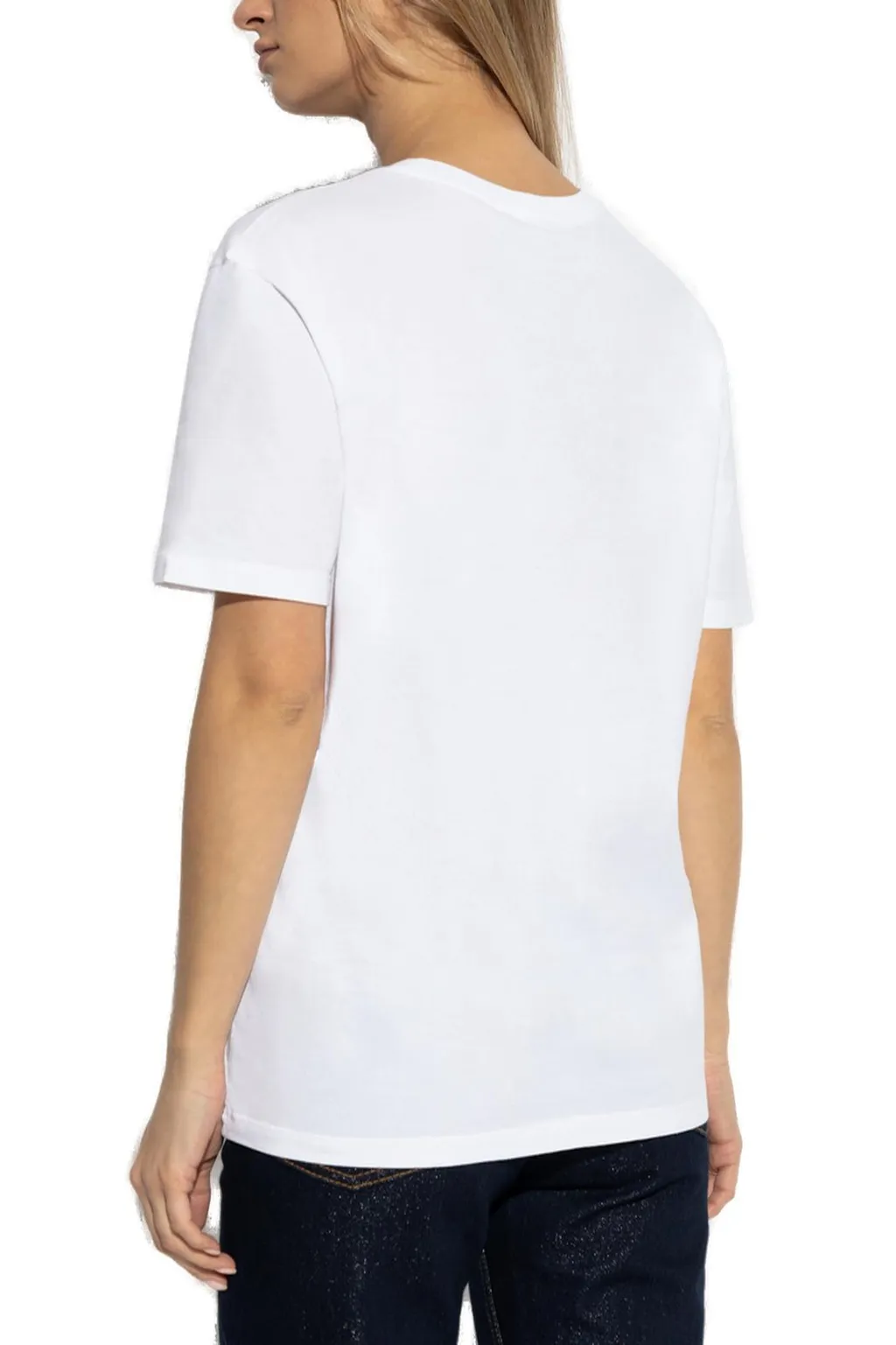 Motif Embroidered Crewneck T-Shirt