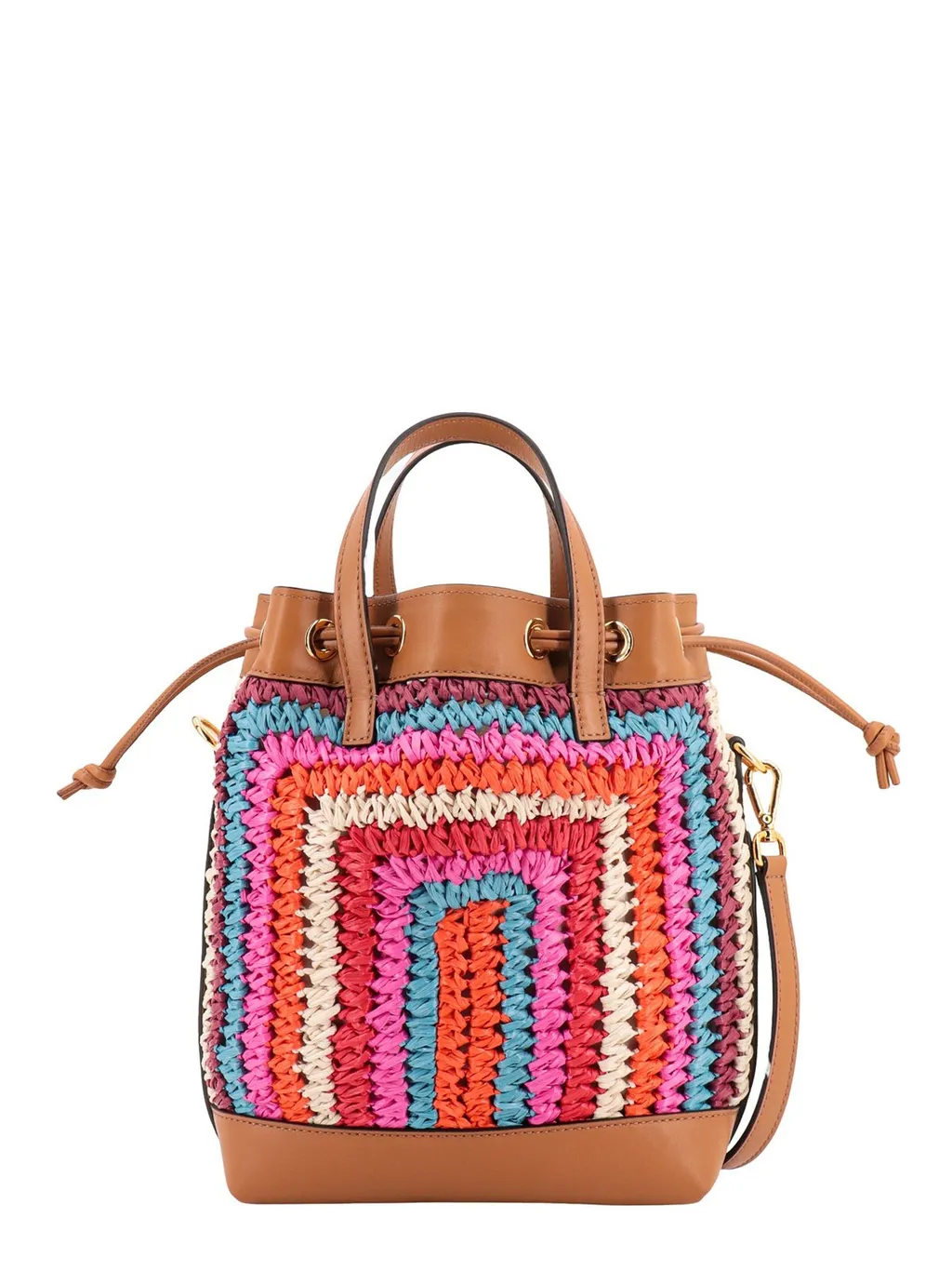 Crochet Logo Detailed Small Tote Bag