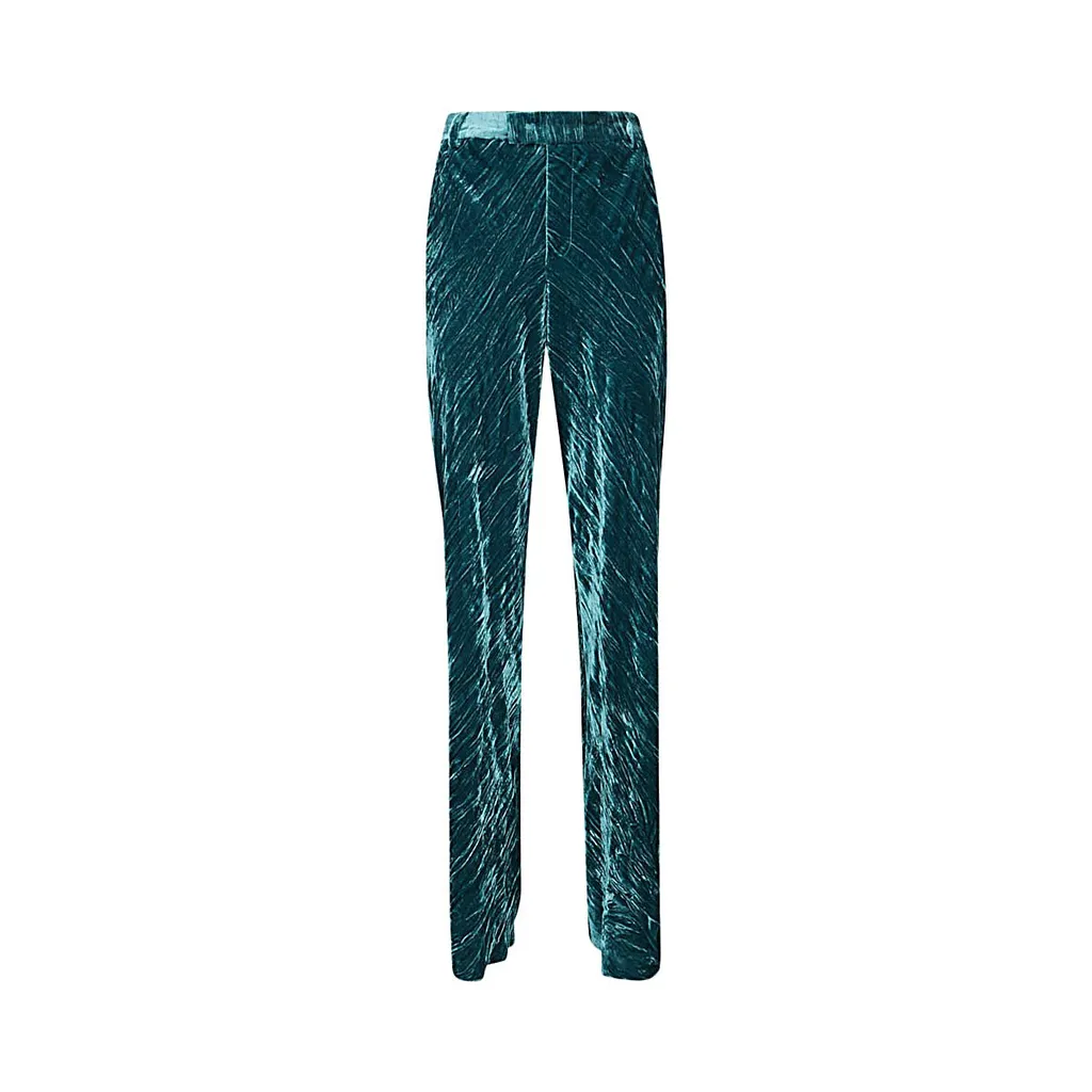 Straight Leg Velvet Pants