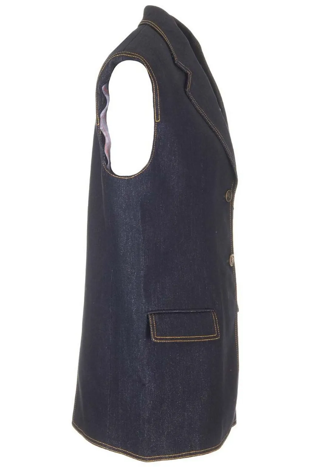 Lurex Denim Vest
