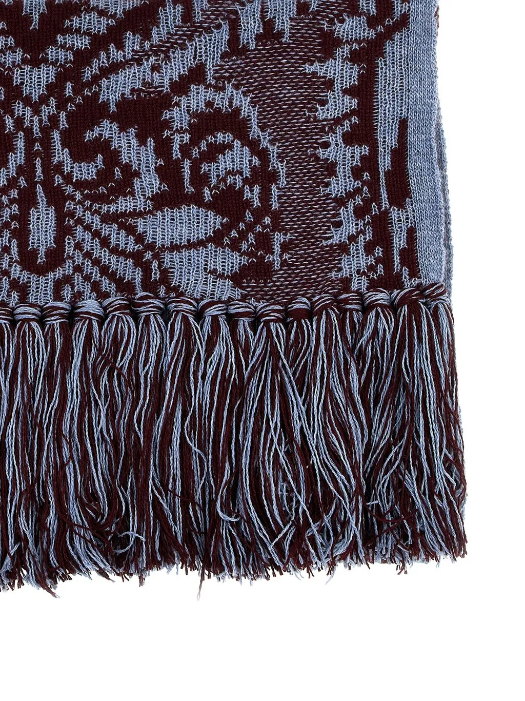 Barocco Jacquard Fringed Scarf