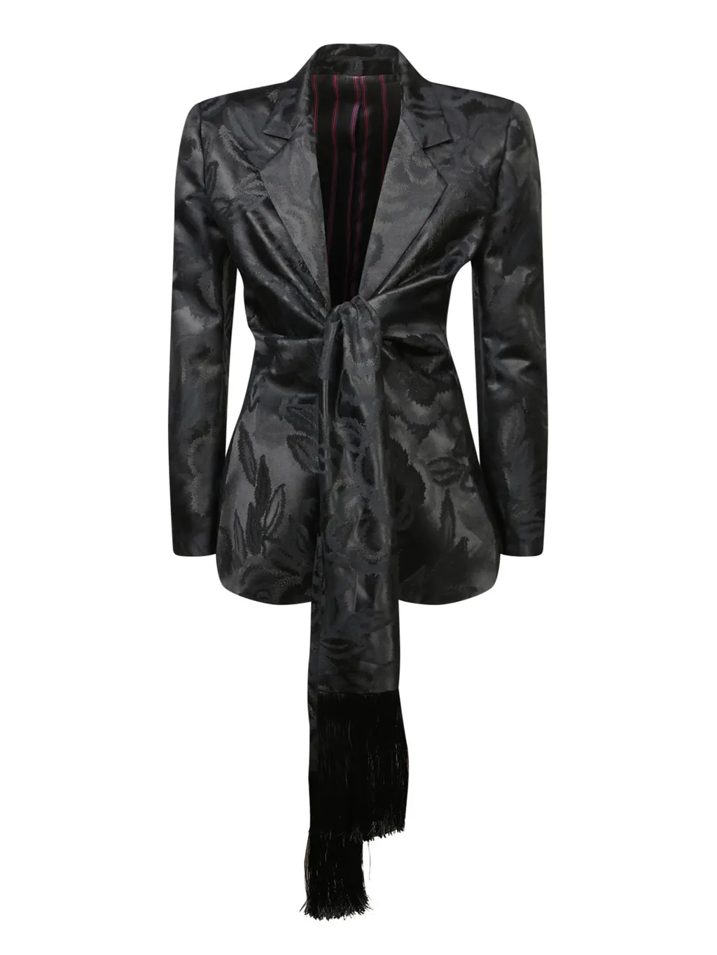 Scarf-Detailed Jacket