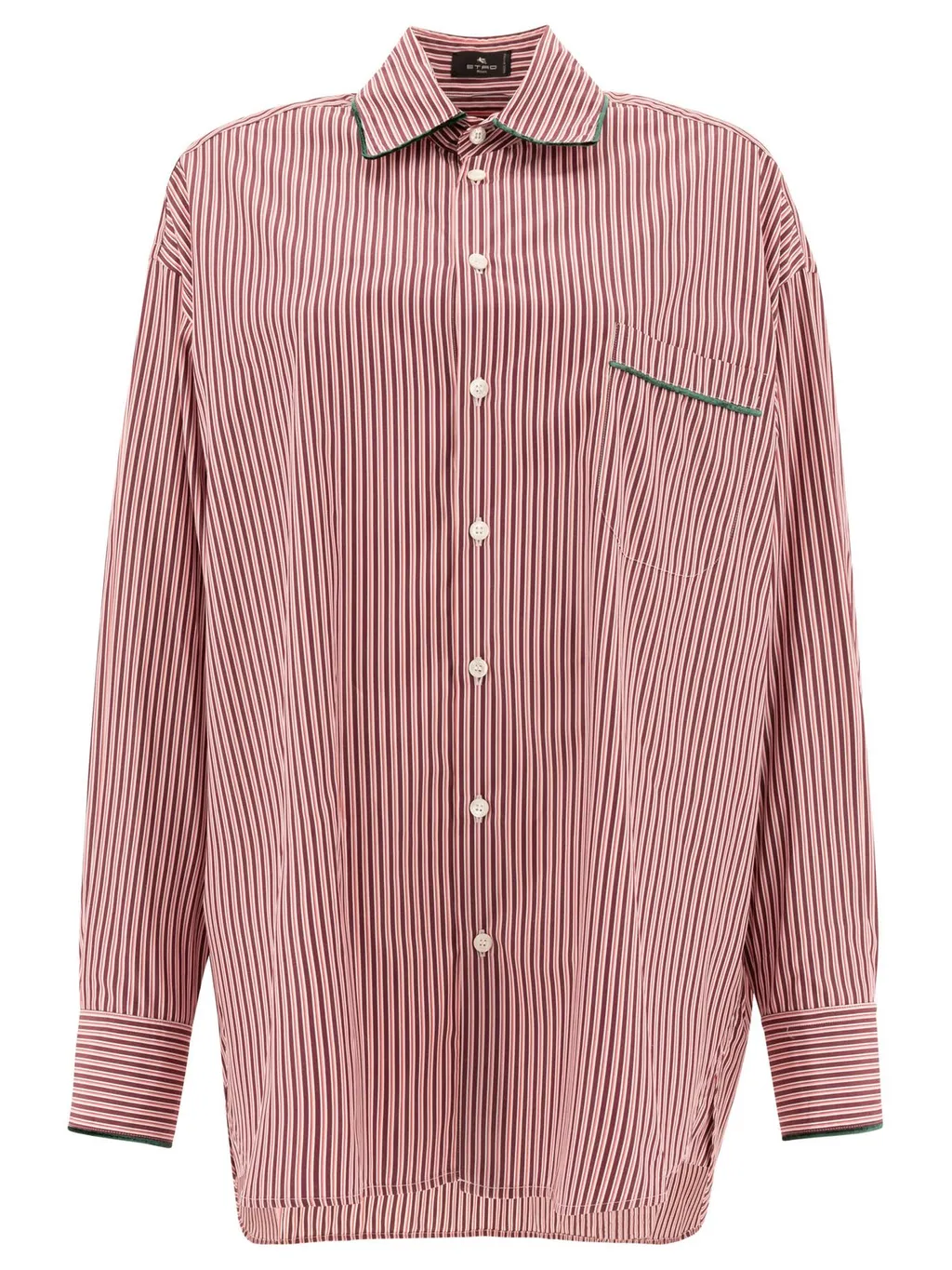 Striped Straight Hem Shirt