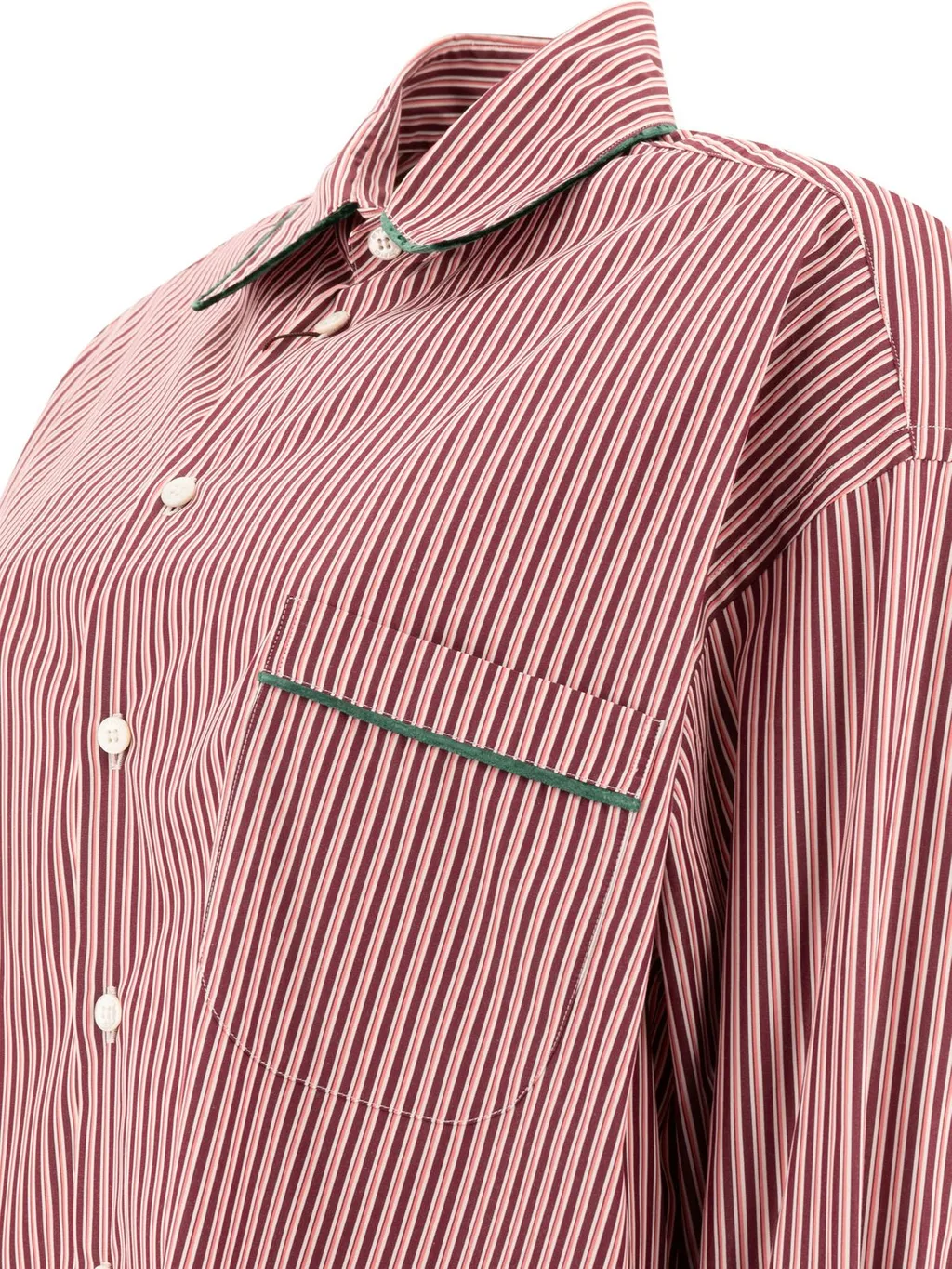 Striped Straight Hem Shirt