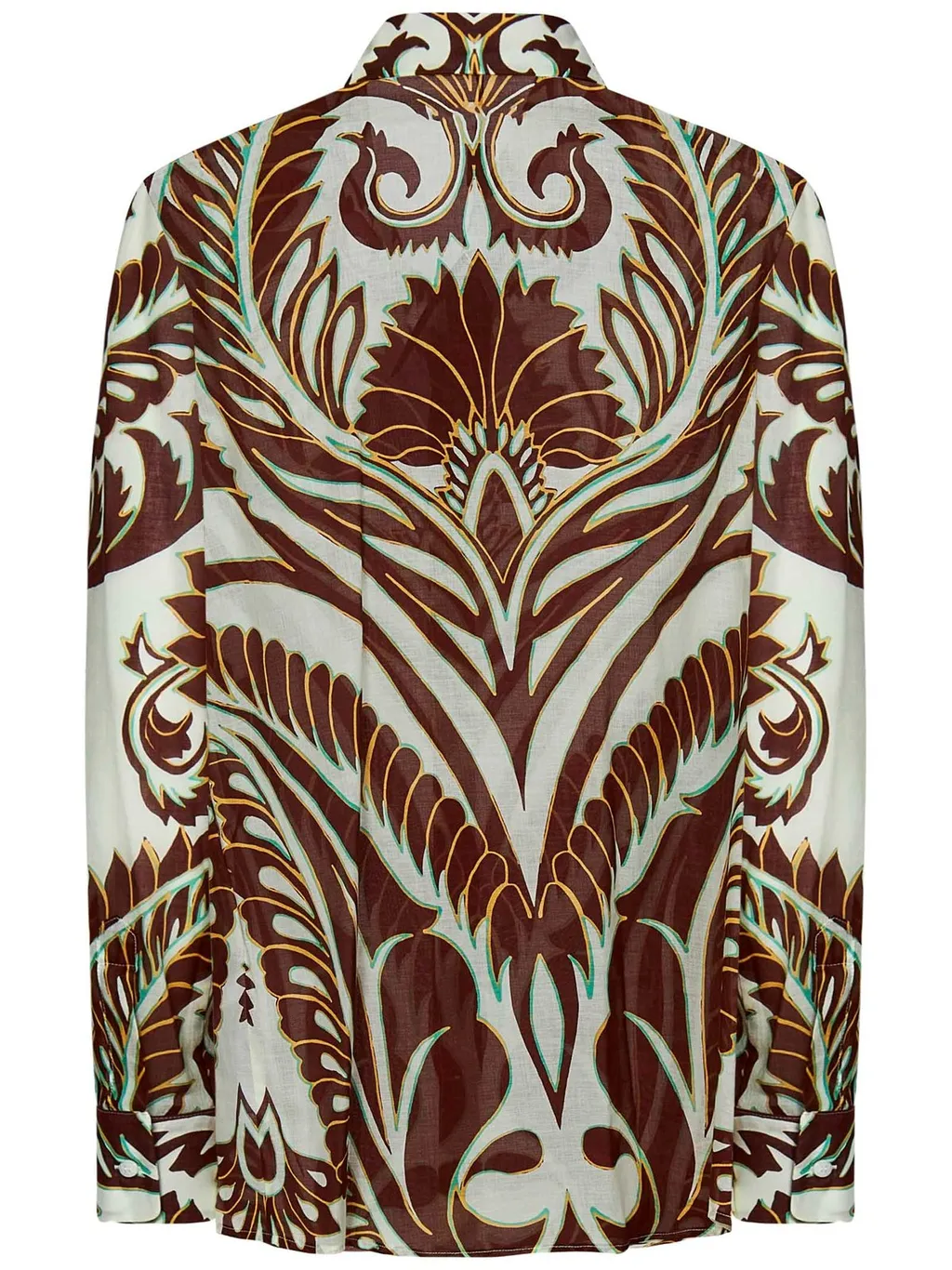 Abstract Printed Long-Sleeved Shirt