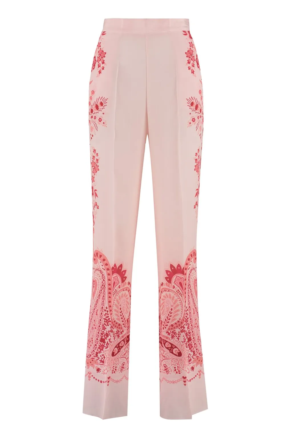 Paisley-Printed Elasticated Waistband Trousers