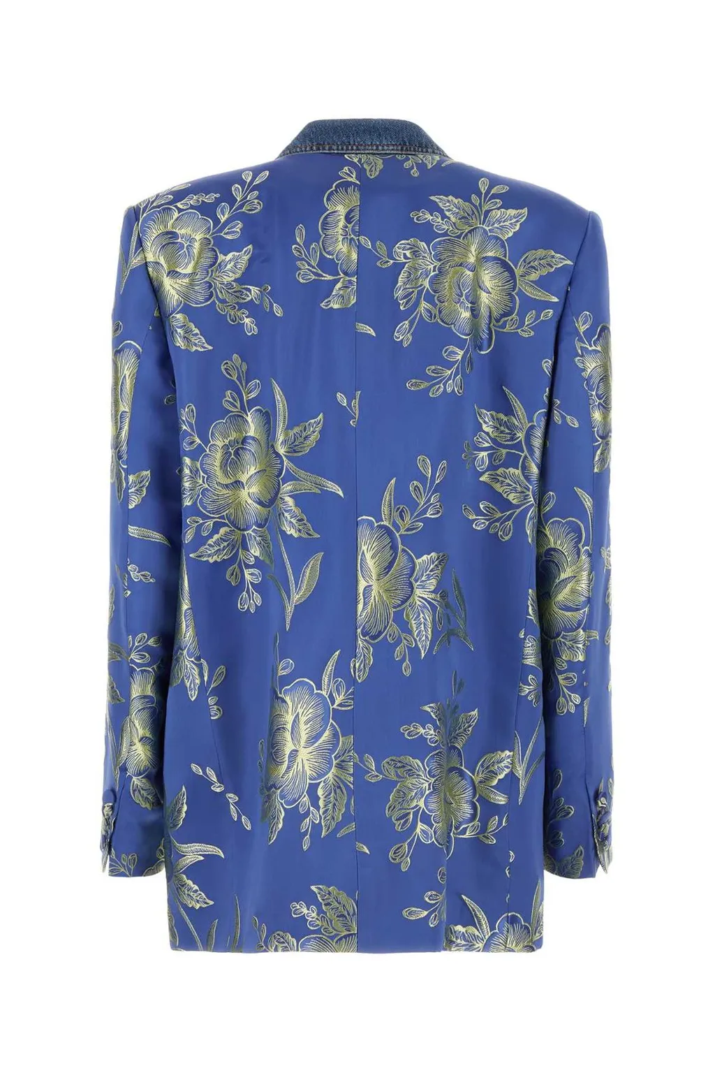 Floral Pattern Double-Breasted Jacket