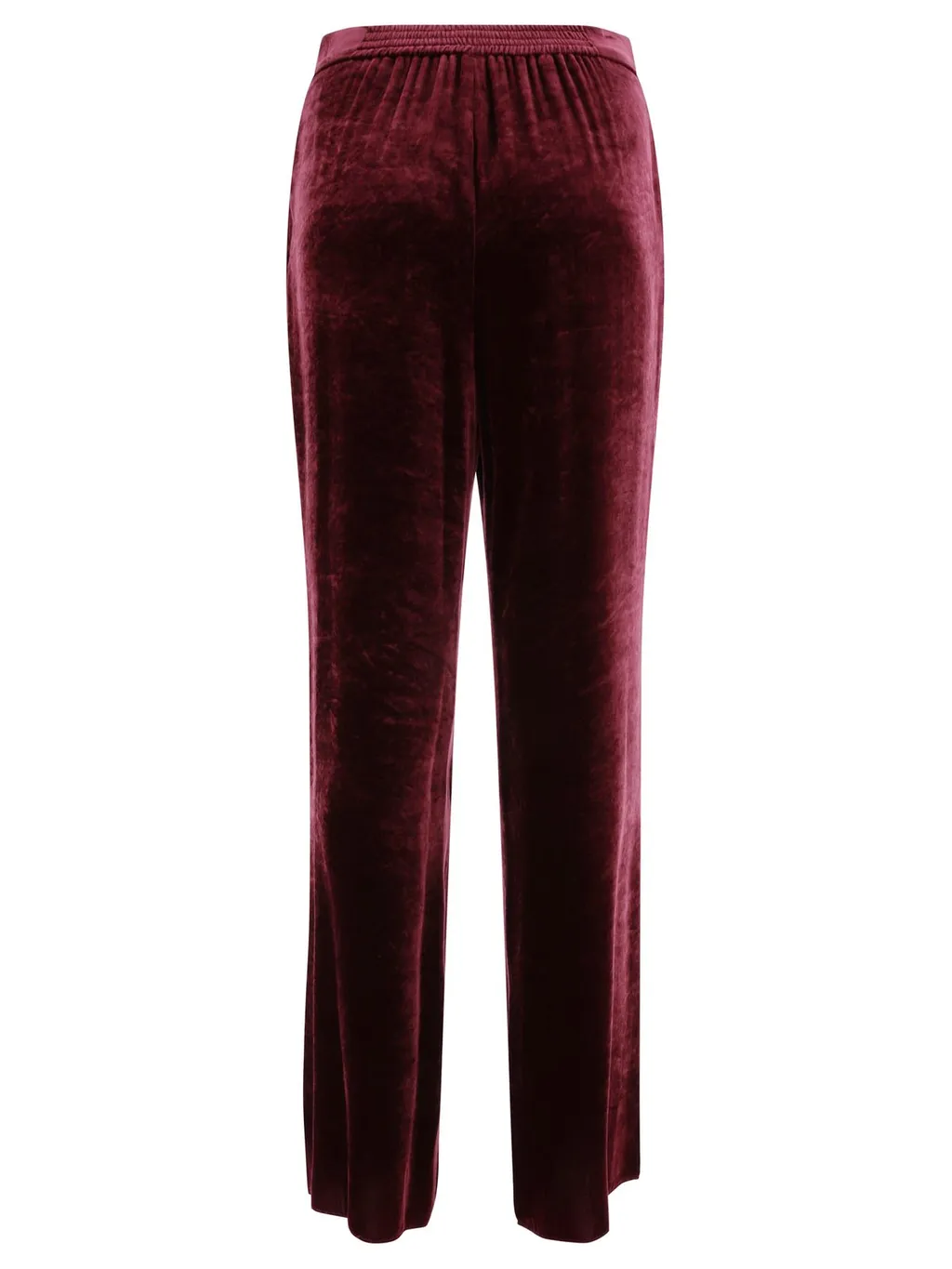 Wide-Leg Velvet Palazzo Trousers