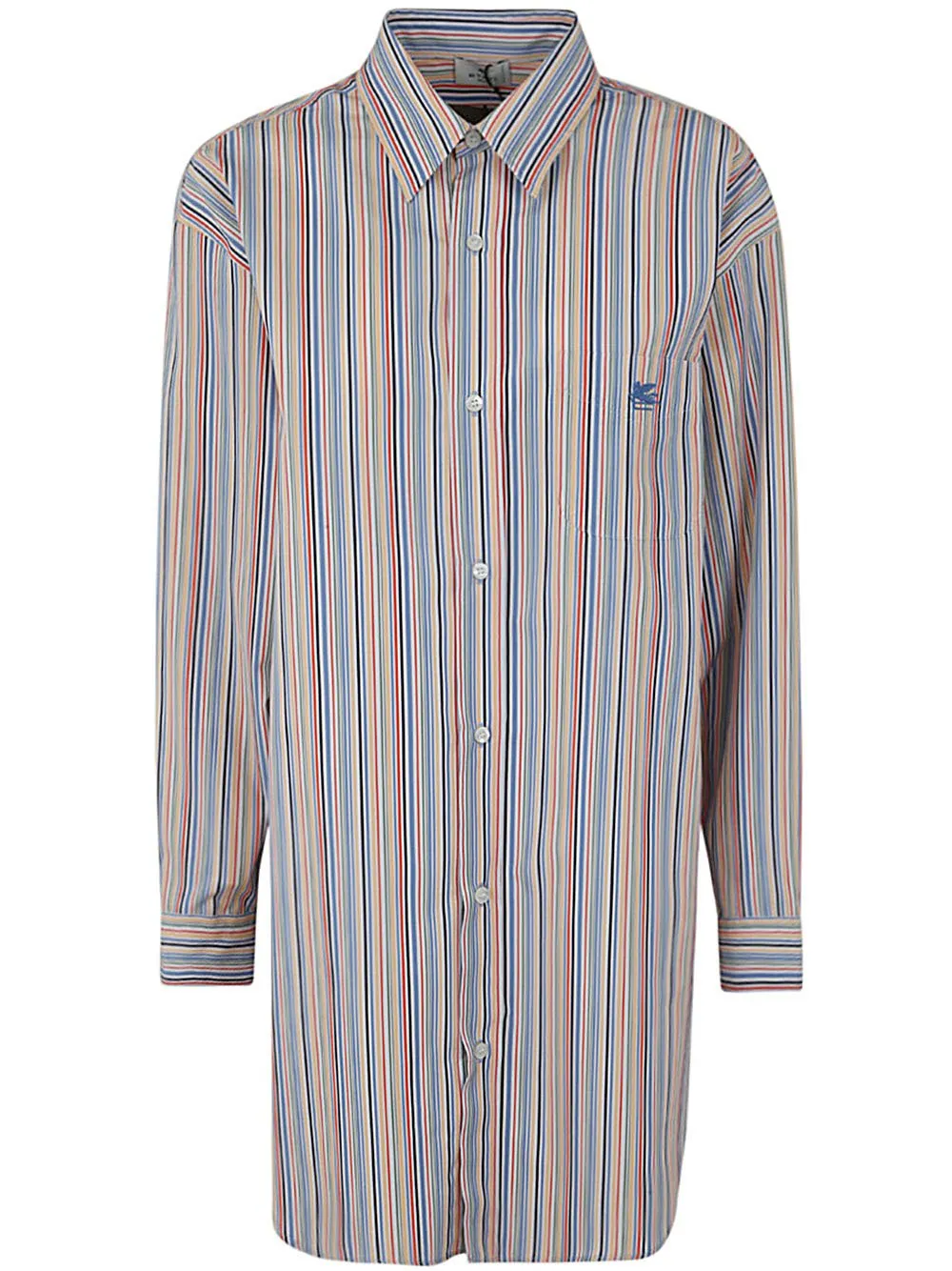 Striped Button-Up Shirt
