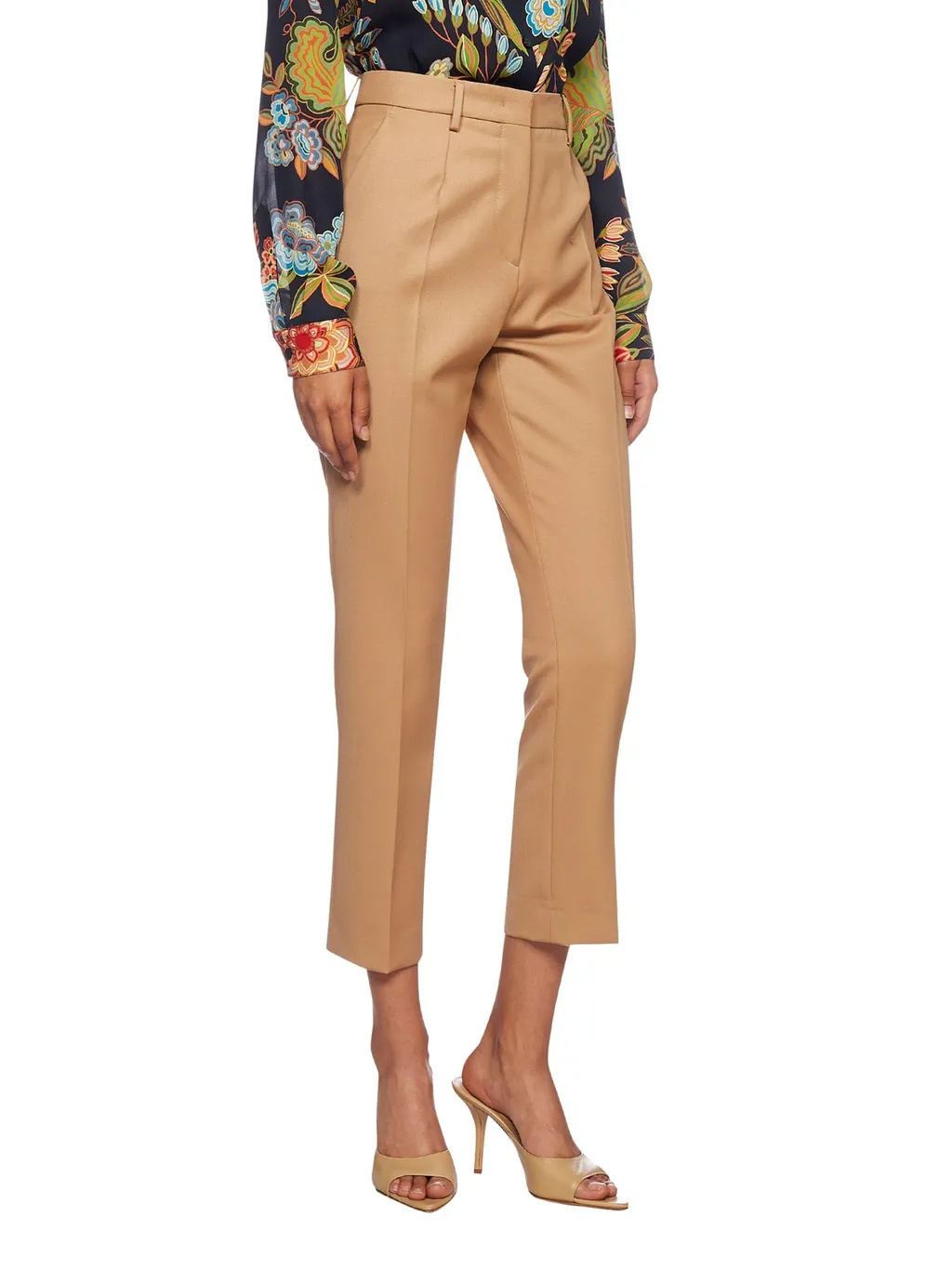 Slim-Cut Cropped Pants