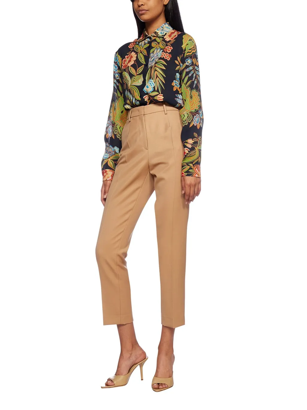 Slim-Cut Cropped Pants