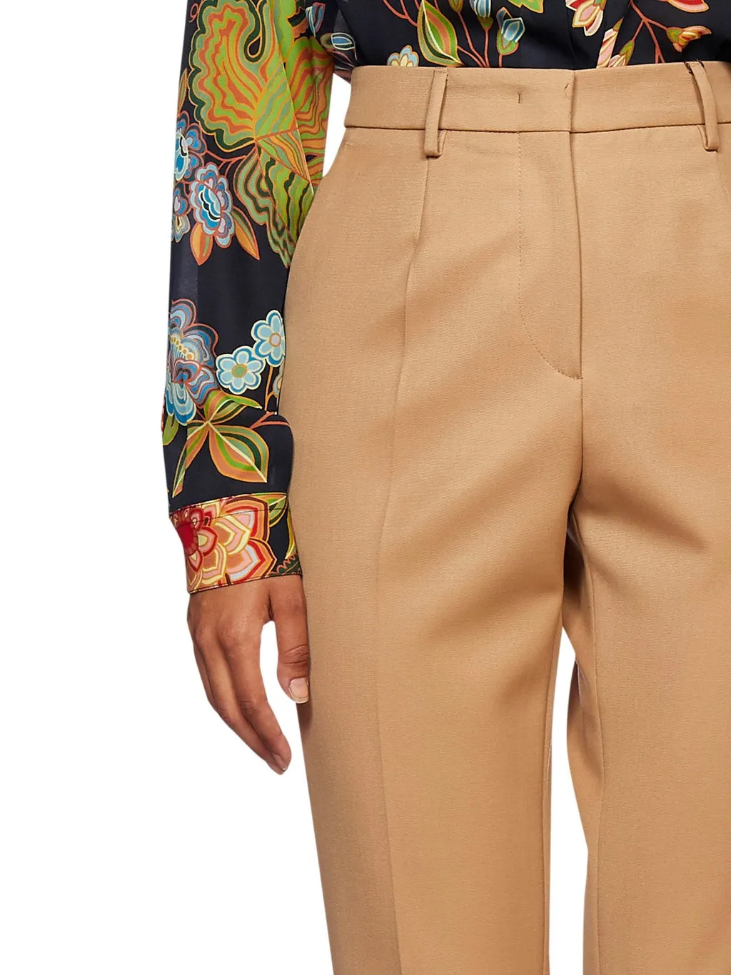 Slim-Cut Cropped Pants