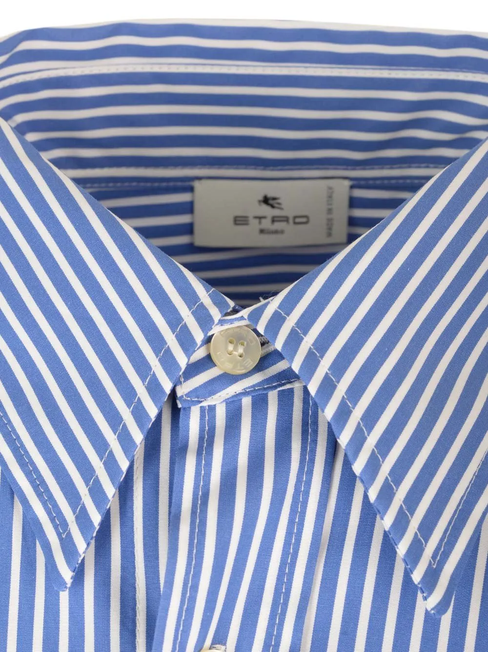 Logo-Embroidered Striped Buttoned Shirt