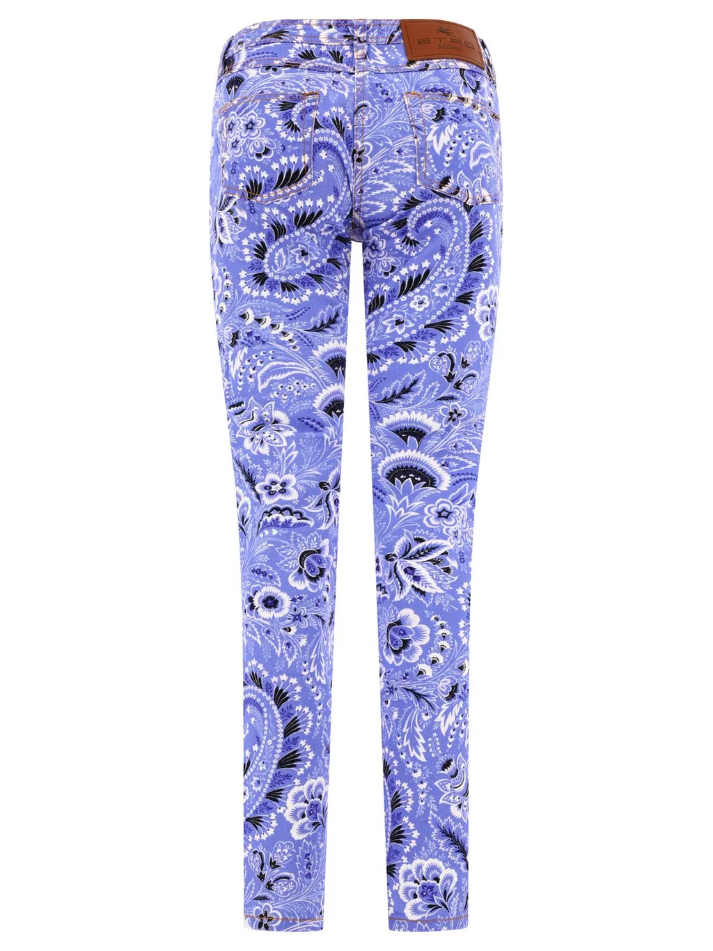 Bandana-Printed Mid-Rise Skinny Jeans