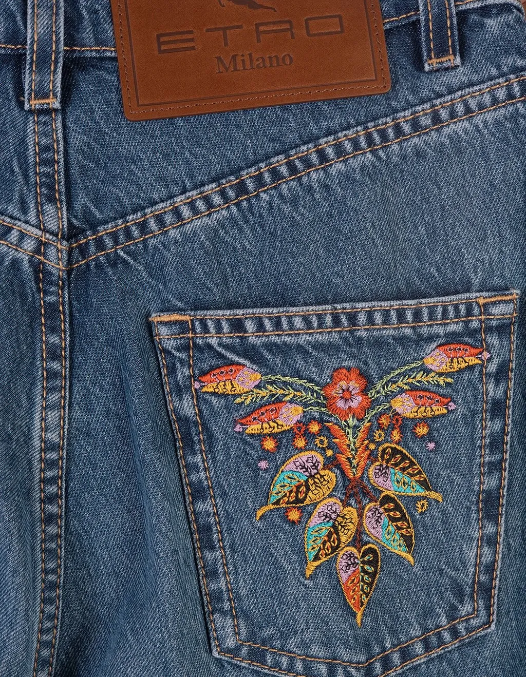 High-Waisted Flared Jeans