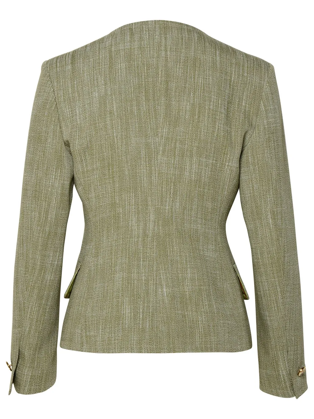 V-Neck Single-Breasted Jacket