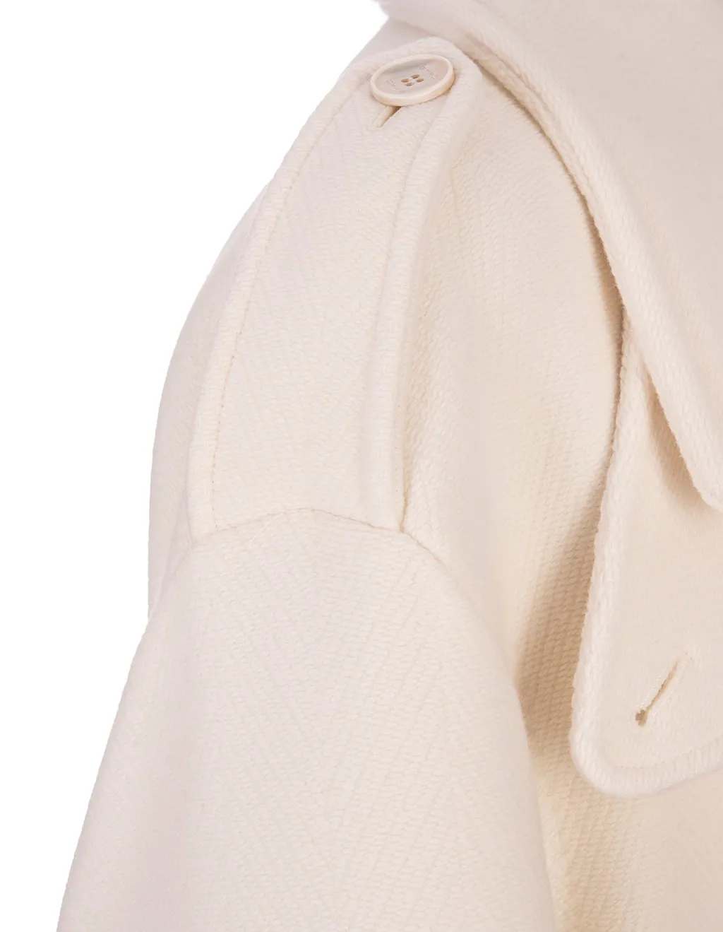 Double-Breasted Belted Long-Sleeved Coat