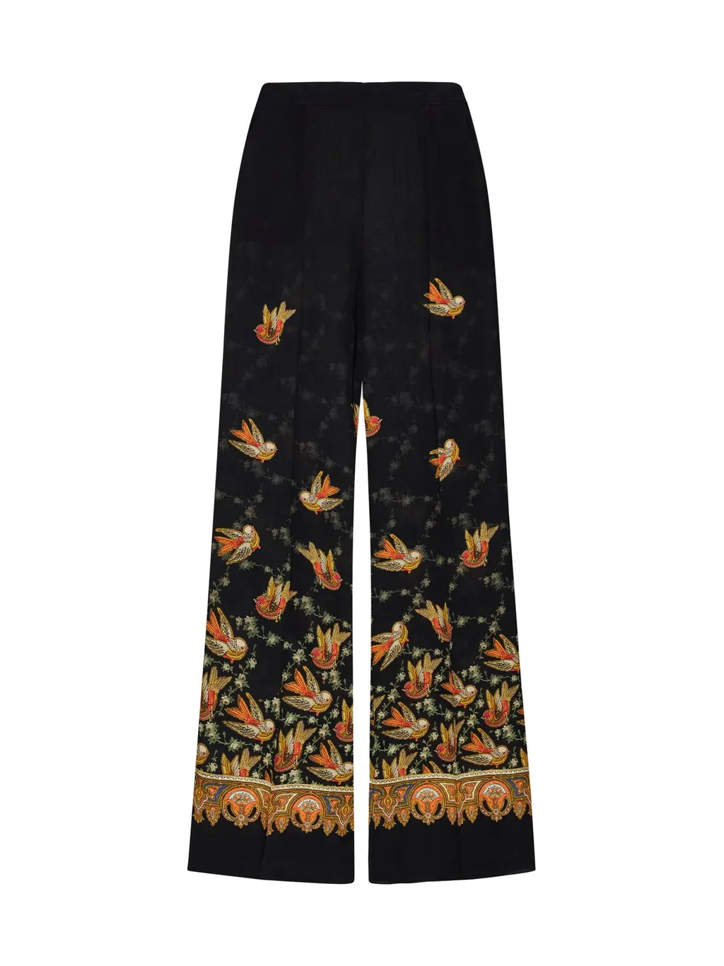 Paisley Printed Straight Leg Trousers