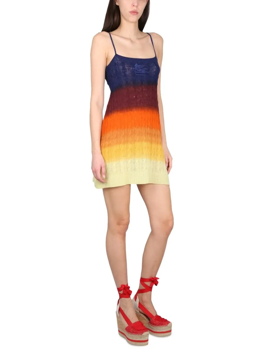 Spaghetti Strap Knitted Mini Dress