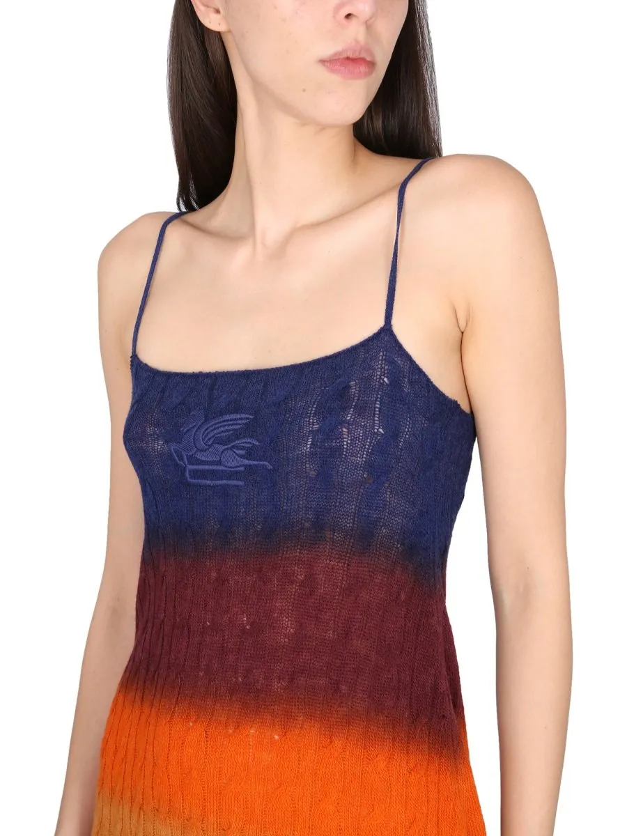 Spaghetti Strap Knitted Mini Dress