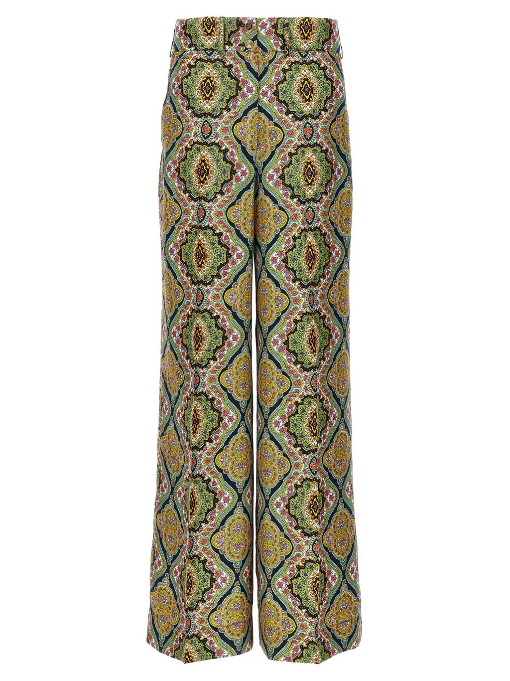 Allover Print Wide-Leg Pants