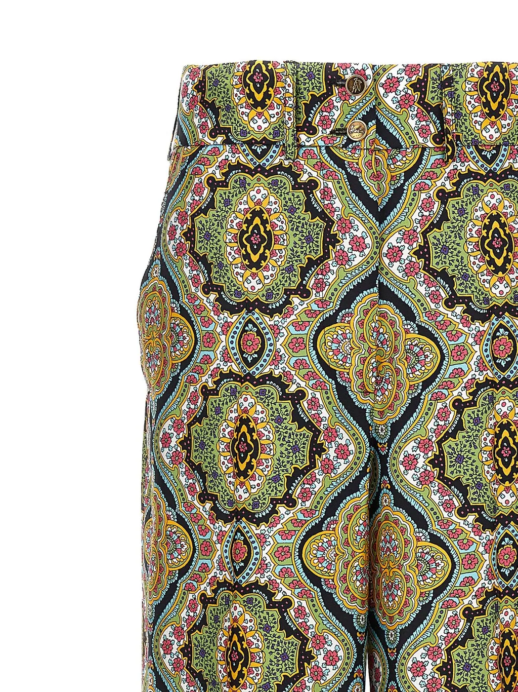 Allover Print Wide-Leg Pants
