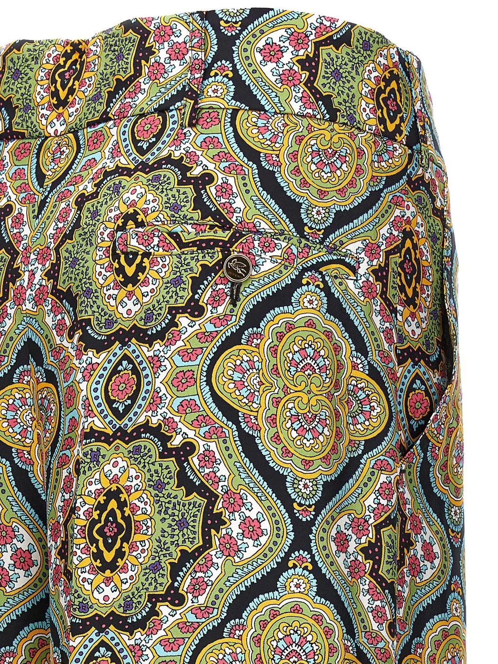 Allover Print Wide-Leg Pants