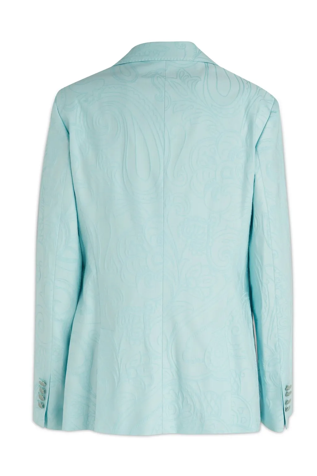 Paisley Jacquard Single Breasted Blazer